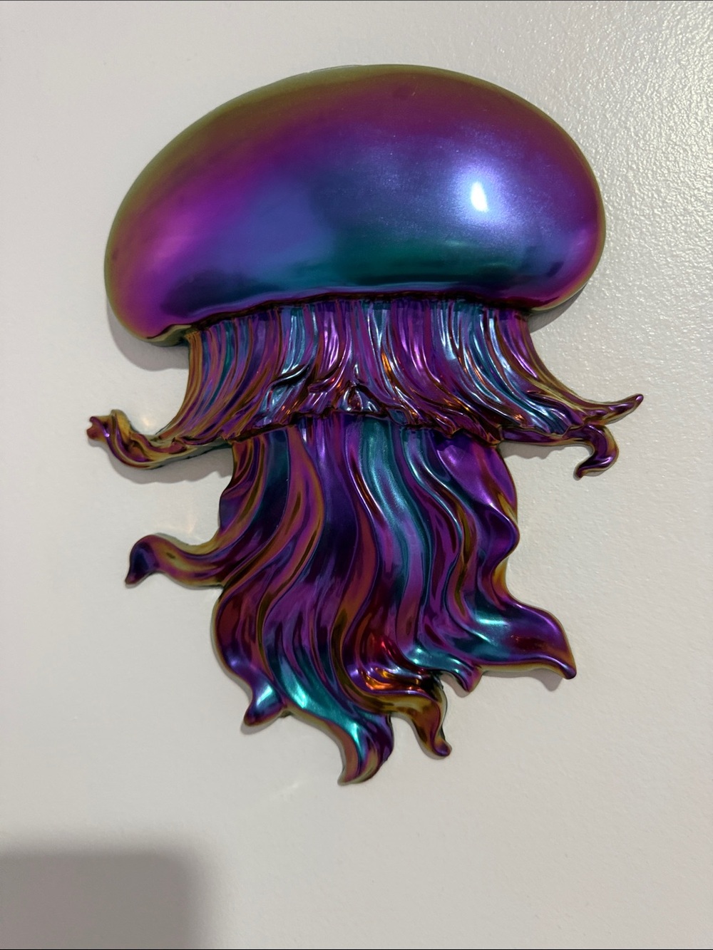 Iridescent Purple & Teal Jellyfish Wall Art Sculpture - Brand